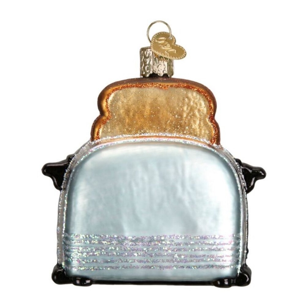 Old World Christmas‎ Kitchen Toaster Retro Look Holiday Ornament Glass